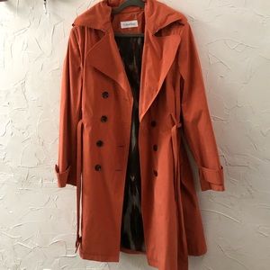 Calvin Klein Salmon Trench Coat